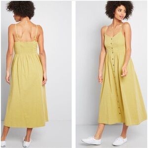 Modcloth quite clearly charismatic midi dress swiss dot  size large
